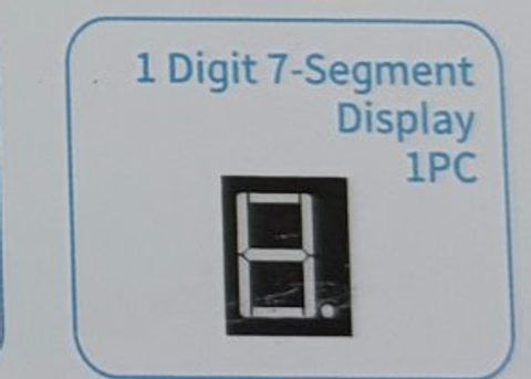 1-Digit 7-Segment Display